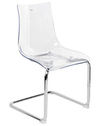 Set of 2 Dining Chairs MARSHALL Transparent