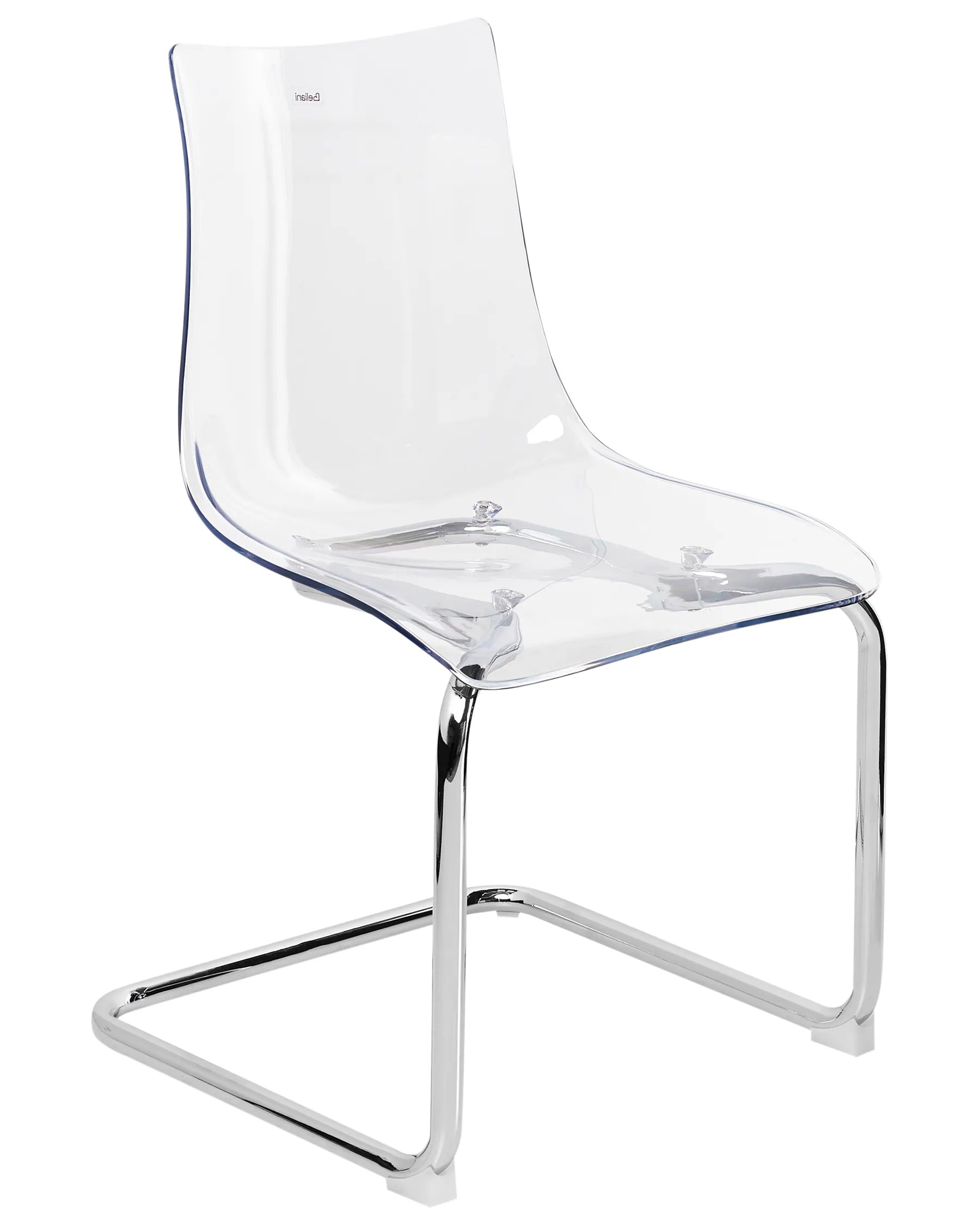 Set of 2 Dining Chairs MARSHALL Transparent