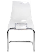 Set of 2 Dining Chairs MARSHALL Transparent