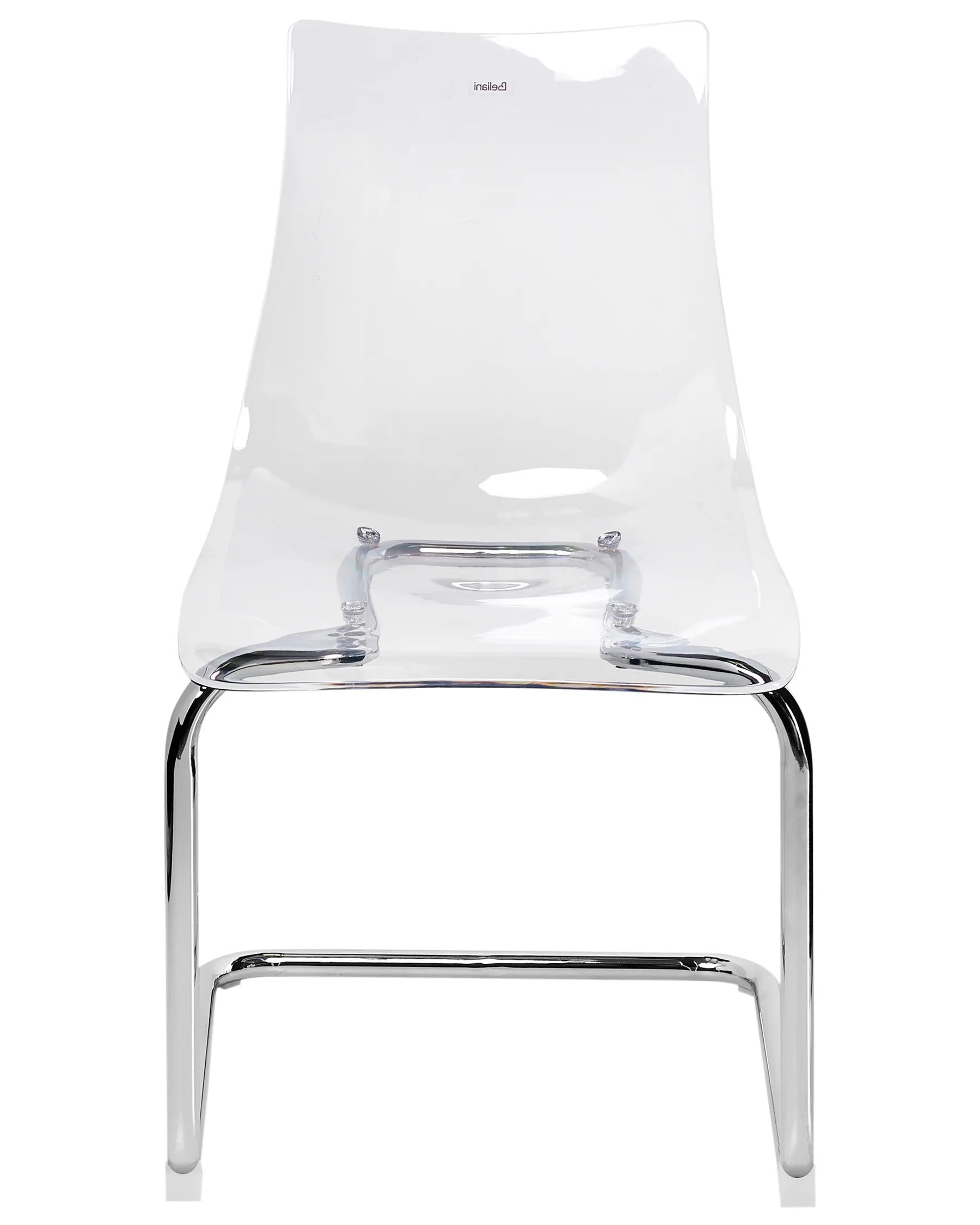 Set of 2 Dining Chairs MARSHALL Transparent