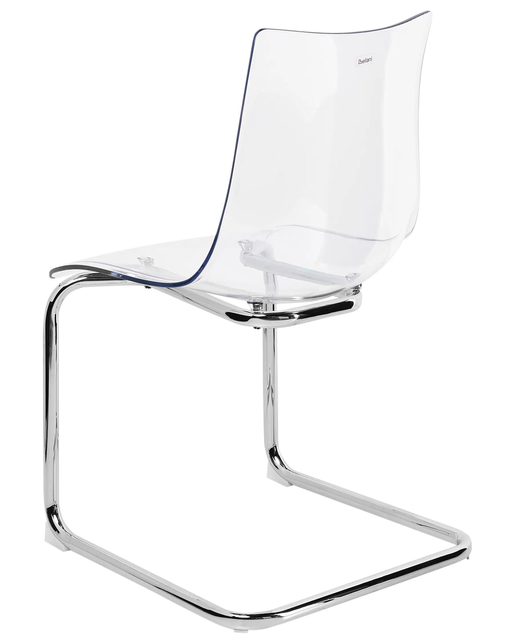Set of 2 Dining Chairs MARSHALL Transparent