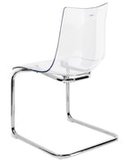 Set of 2 Dining Chairs MARSHALL Transparent