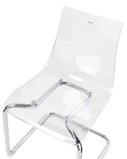 Set of 2 Dining Chairs MARSHALL Transparent