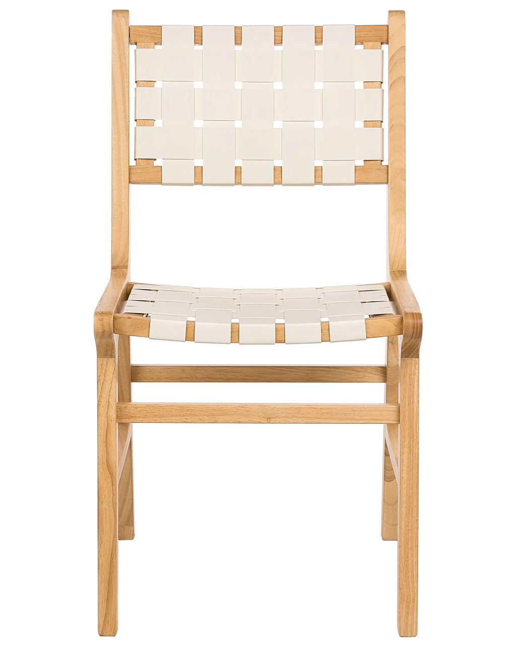 Set of 2 Dining Chairs HUMBLE Wood Light Brown