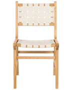 Set of 2 Dining Chairs HUMBLE Wood Light Brown