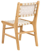 Set of 2 Dining Chairs HUMBLE Wood Light Brown