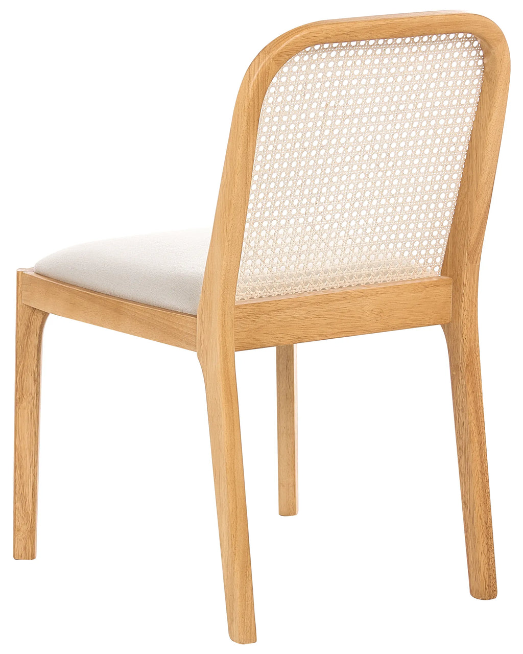 Set of 2 Dining Chairs EDINA Fabric Light Brown/ Beige