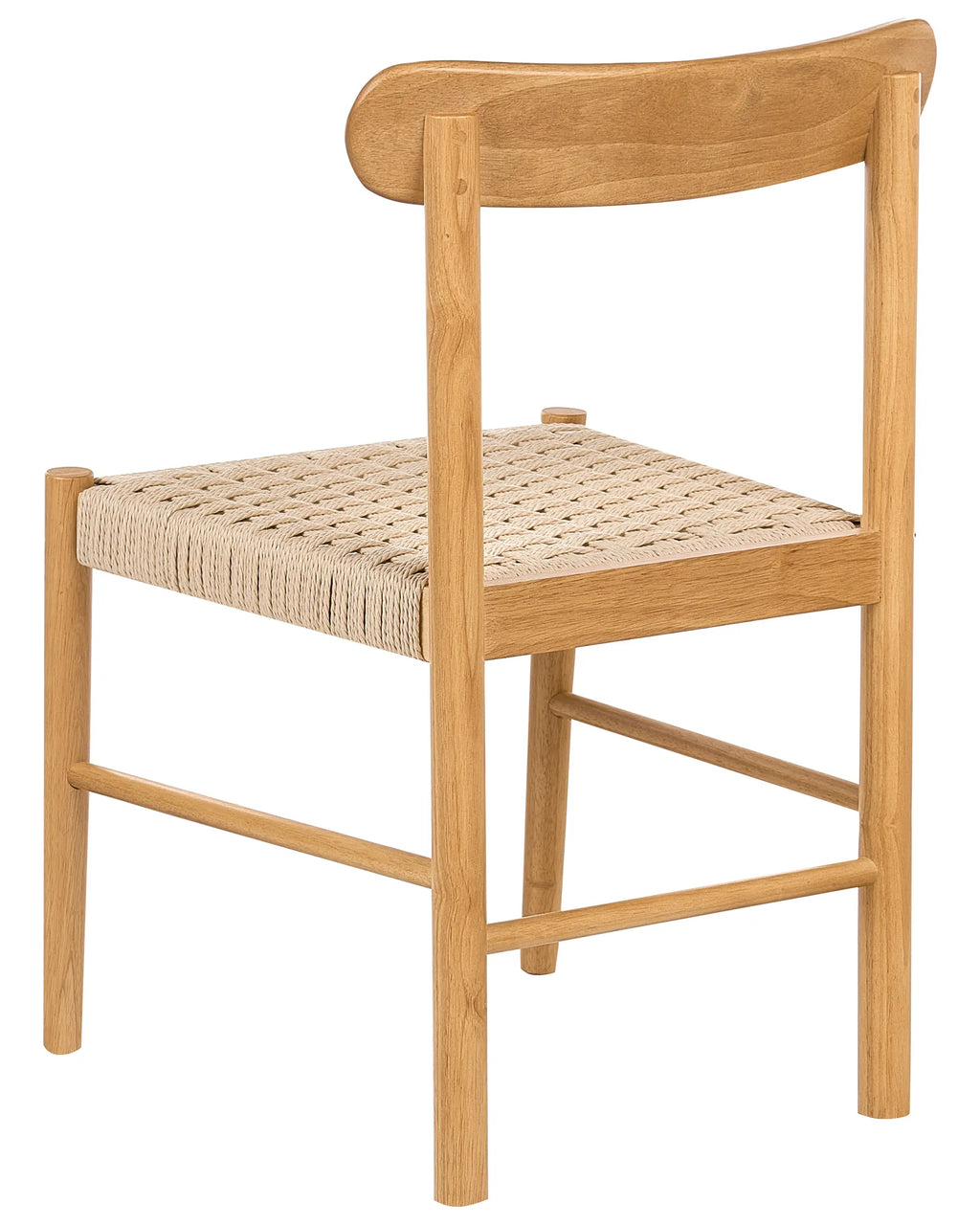 Set of 2 Dining Chairs EAGAN Wood Light Brown/ Beige