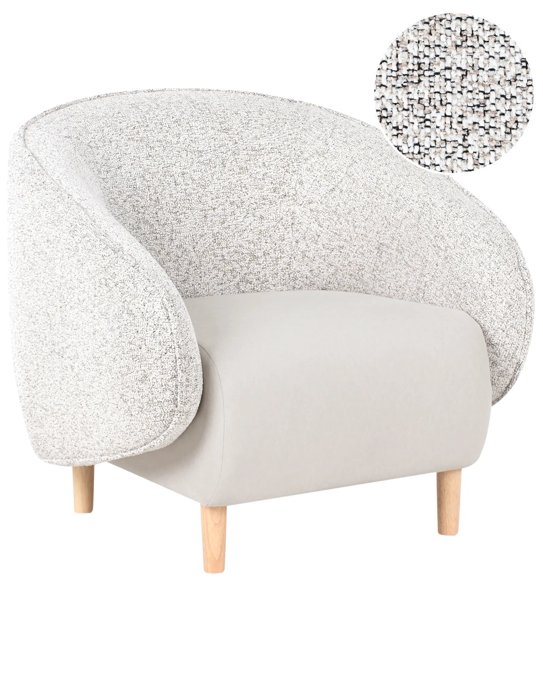 Armchair UMEA Fabric Light Beige