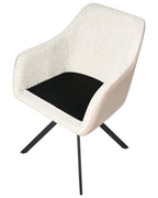 Set of 2 Dining Chairs LITHIA Boucle Light Beige