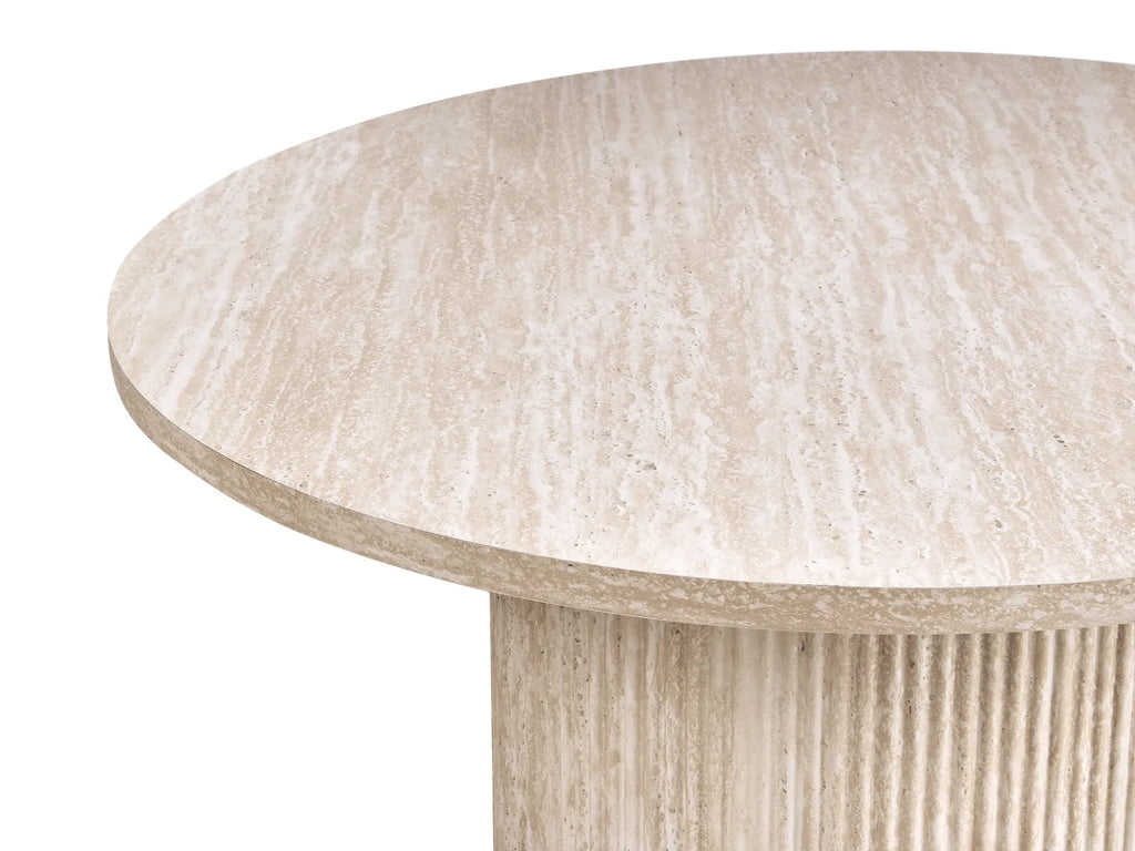 Coffee Table AMMON Travertine Effect