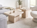 Coffee Table DUSON Travertine Effect