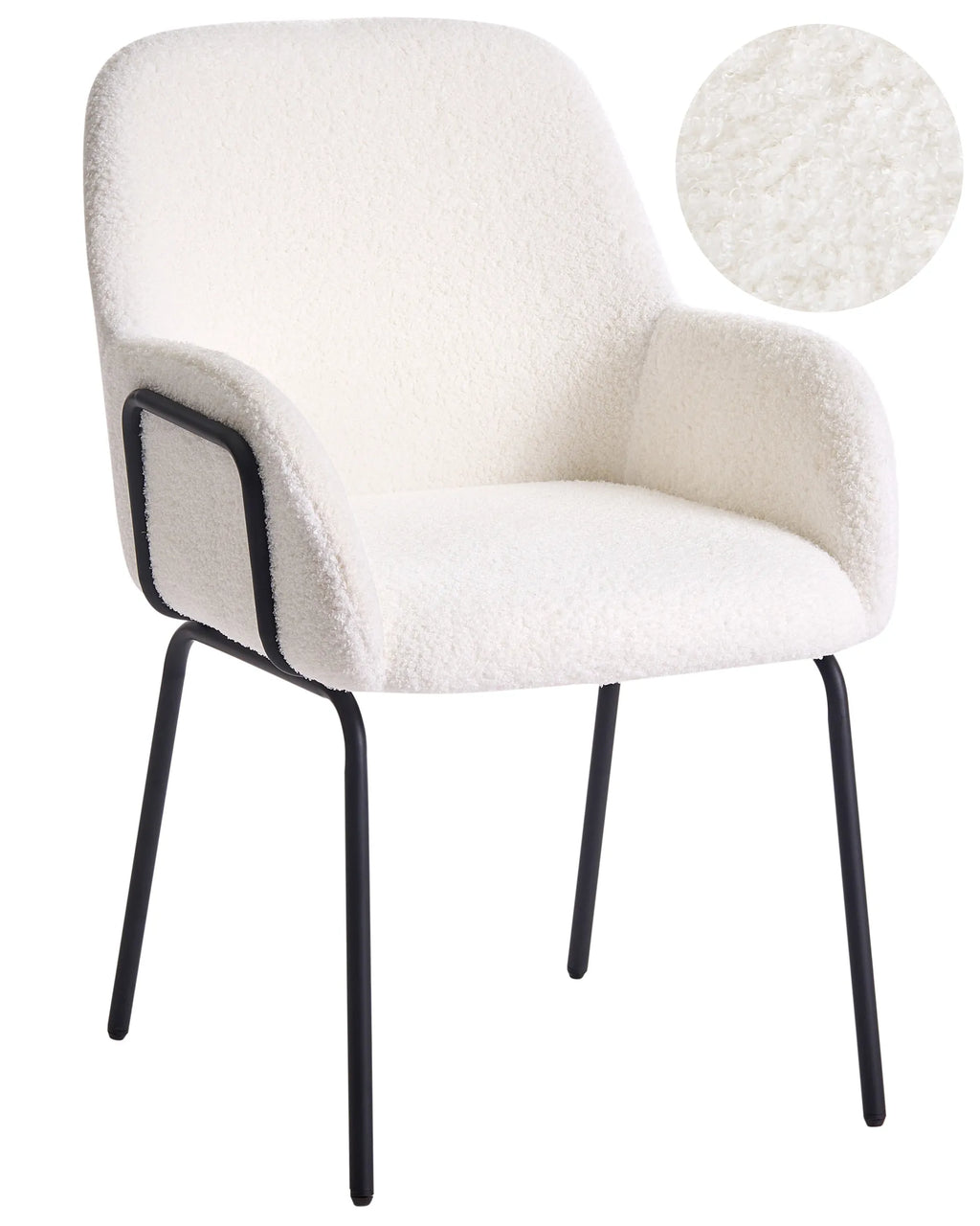 Dining Chair ALGONA Boucle Off-White