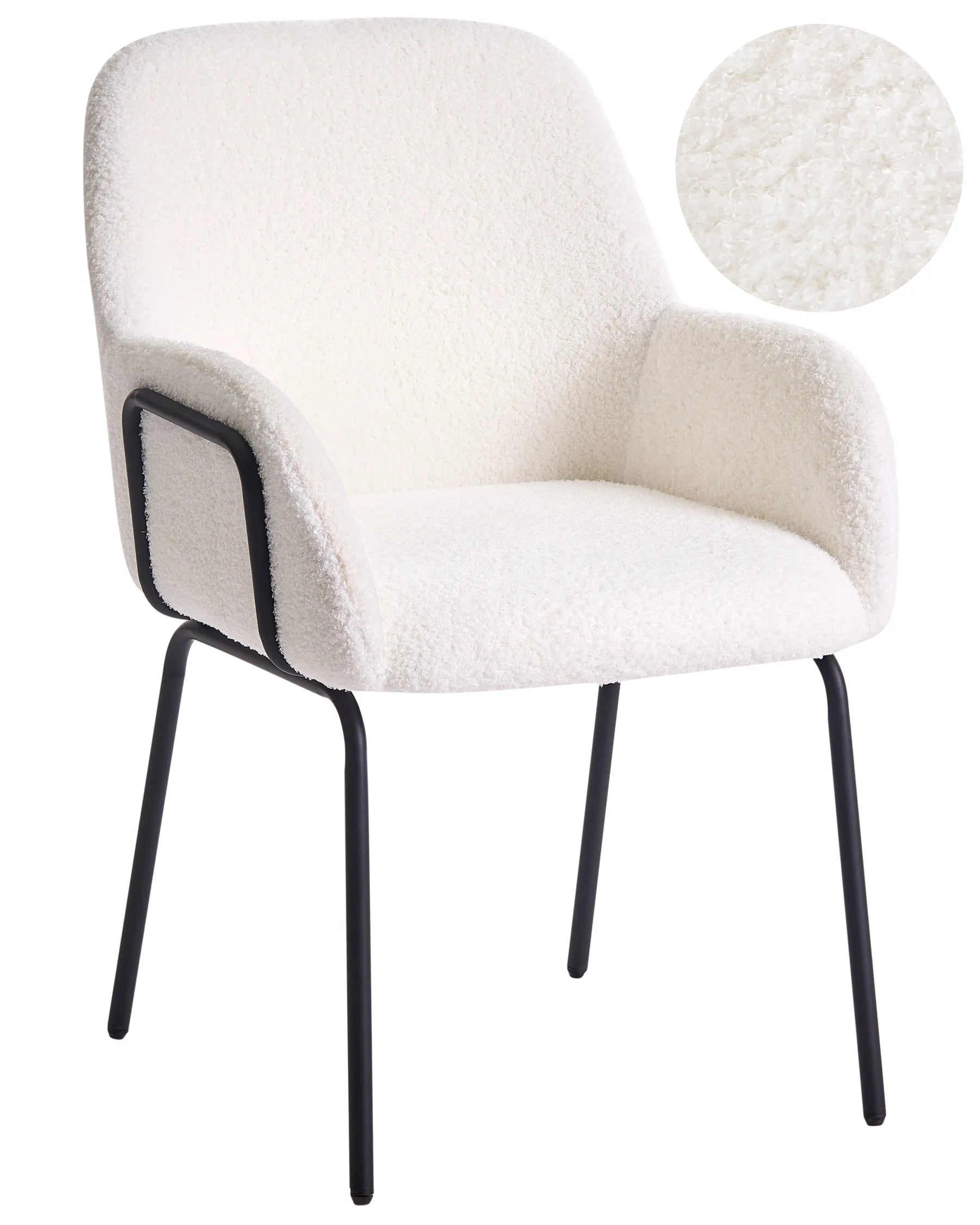 Dining Chair ALGONA Boucle Off-White