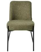 Set of 2 Chairs MALIN Boucle Dark Green
