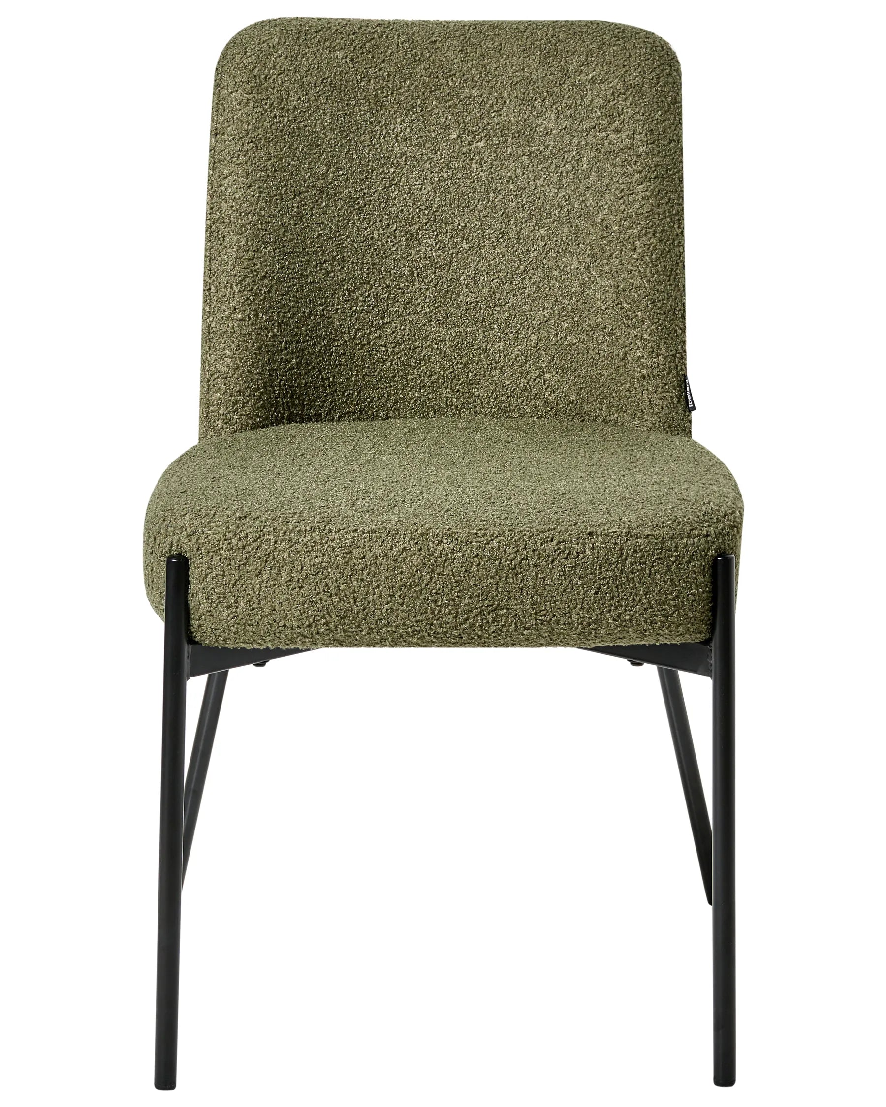 Set of 2 Chairs MALIN Boucle Dark Green