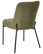 Set of 2 Chairs MALIN Boucle Dark Green