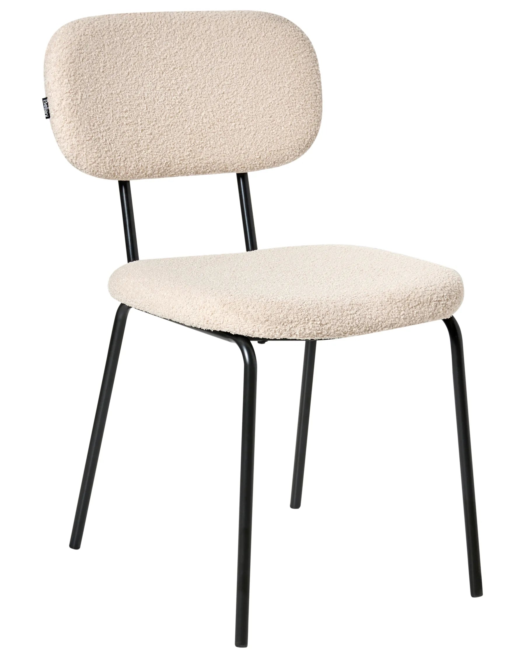 Set of 2 Chairs ADAIR Boucle Beige