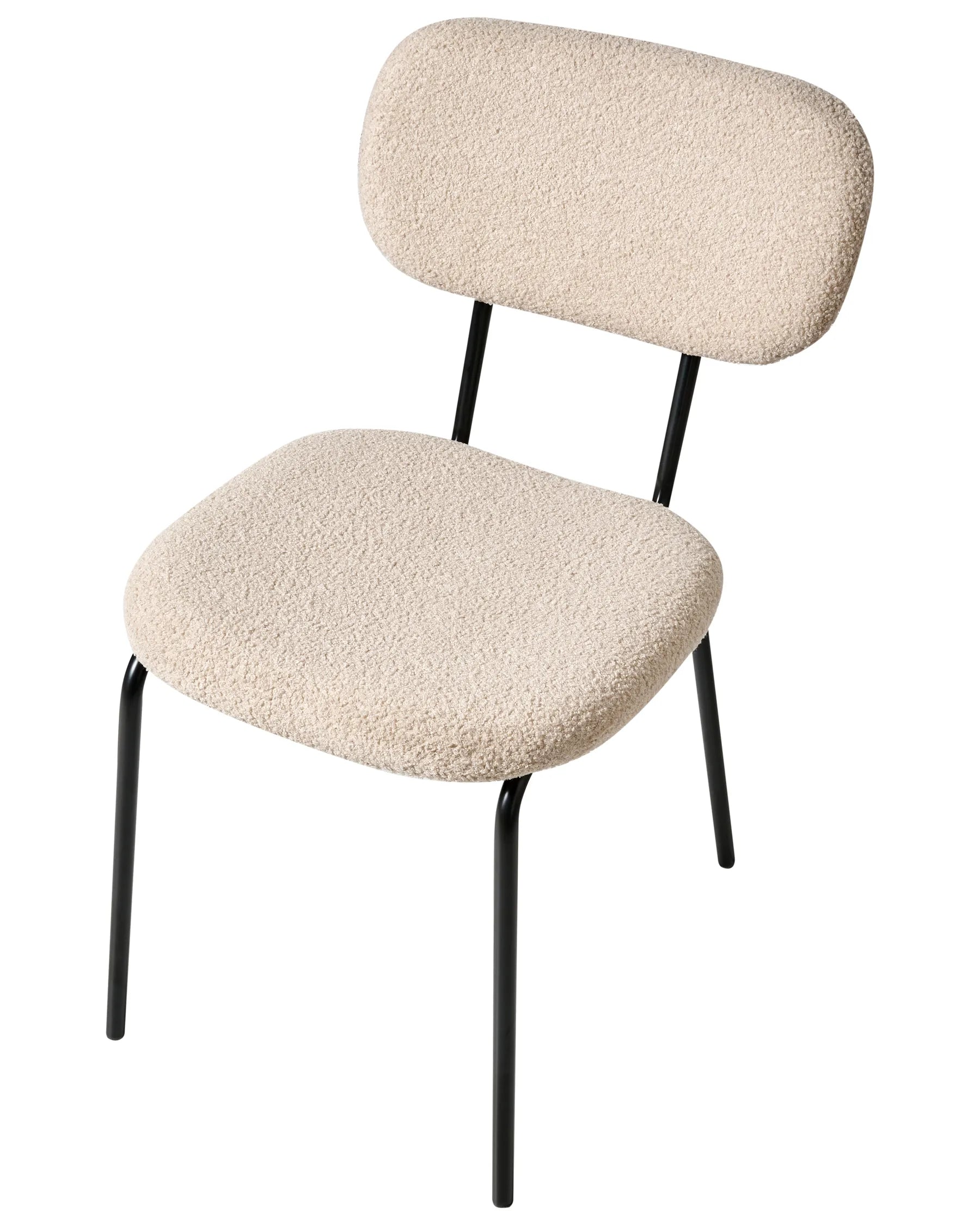 Set of 2 Chairs ADAIR Boucle Beige
