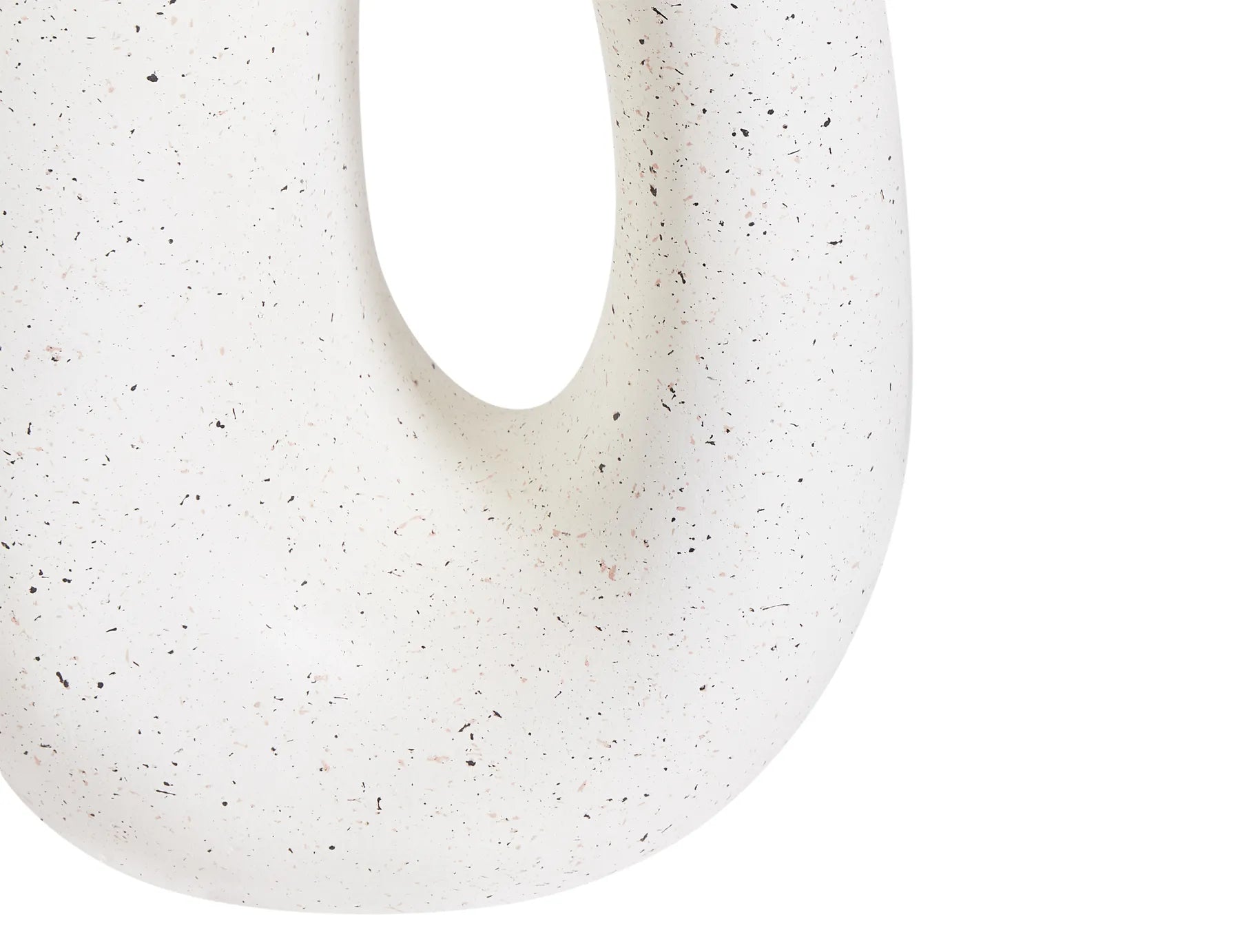 Side Table IDRO 42 cm 28 cm Terrazzo Effect White Terrazzo