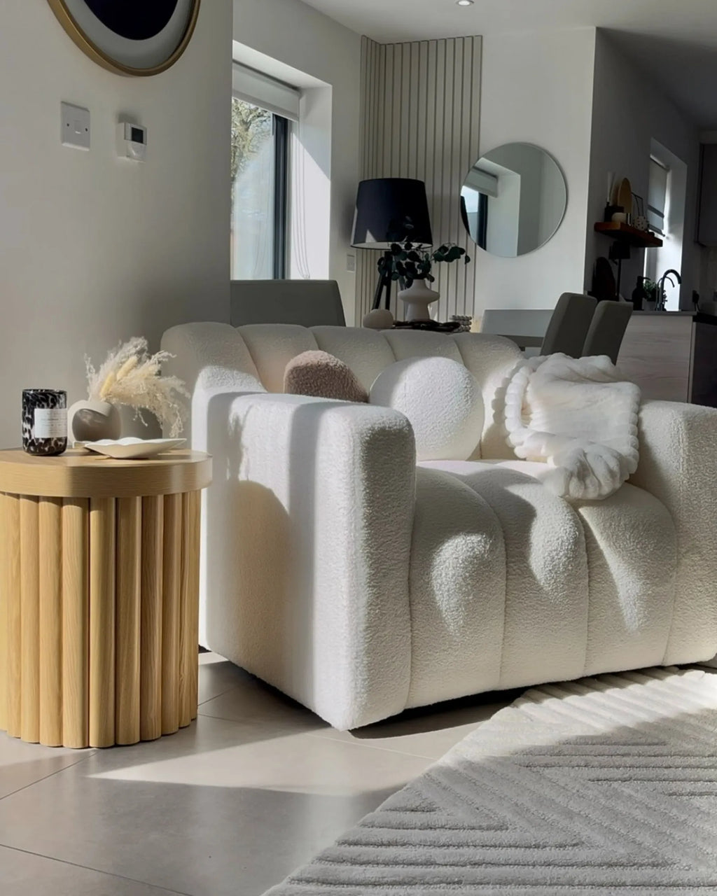Side Table GENOLA Light Brown