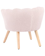 Kids Armchair HALBY Boucle Pastel Pink