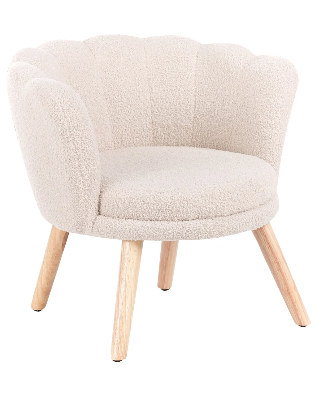 Kids Armchair HALBY Boucle Light Beige