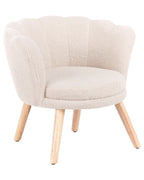 Kids Armchair HALBY Boucle Light Beige