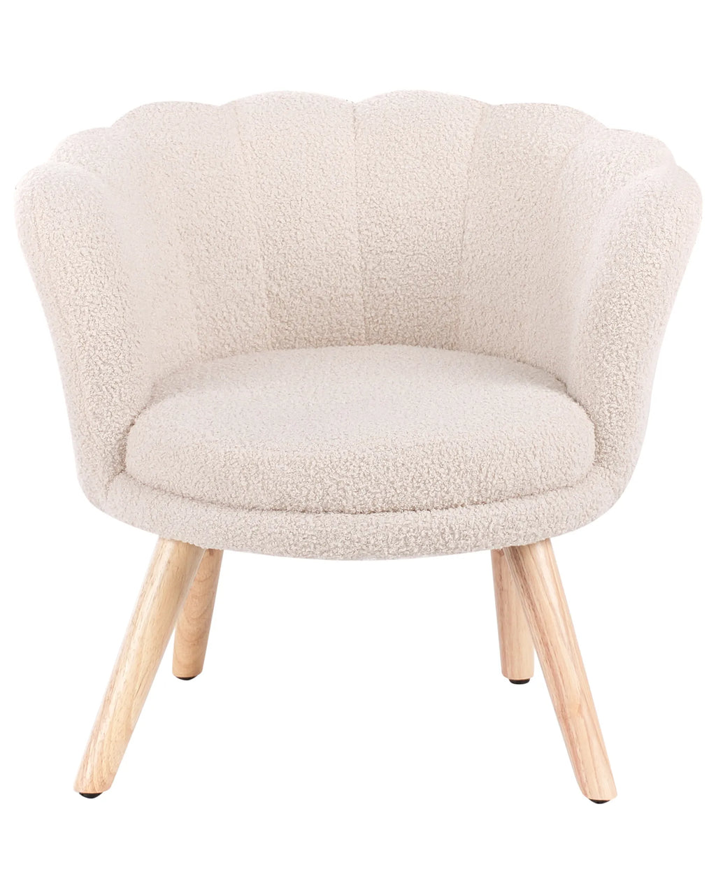 Kids Armchair HALBY Boucle Light Beige