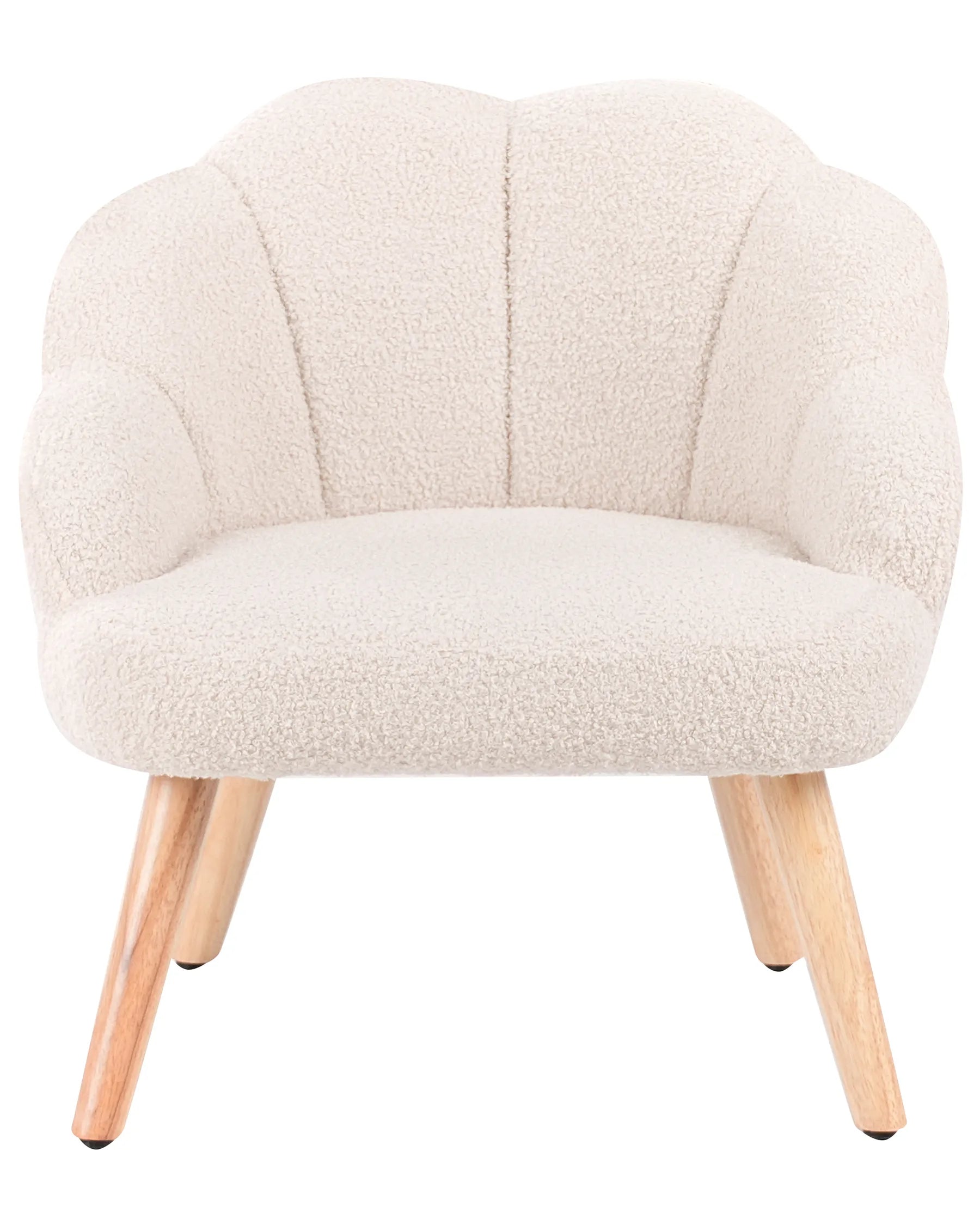 Kids Armchair MILAND Boucle Light Beige