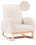 Kids Rocking Chair NORBY Boucle Light Beige