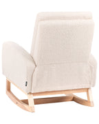 Kids Rocking Chair NORBY Boucle Light Beige