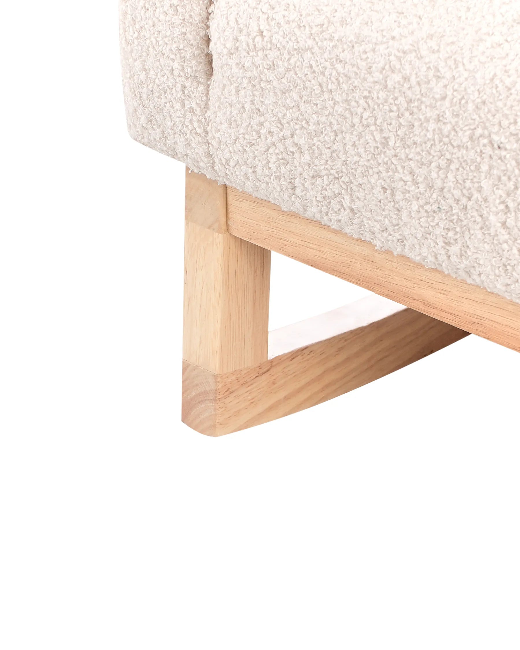 Kids Rocking Chair NORBY Boucle Light Beige