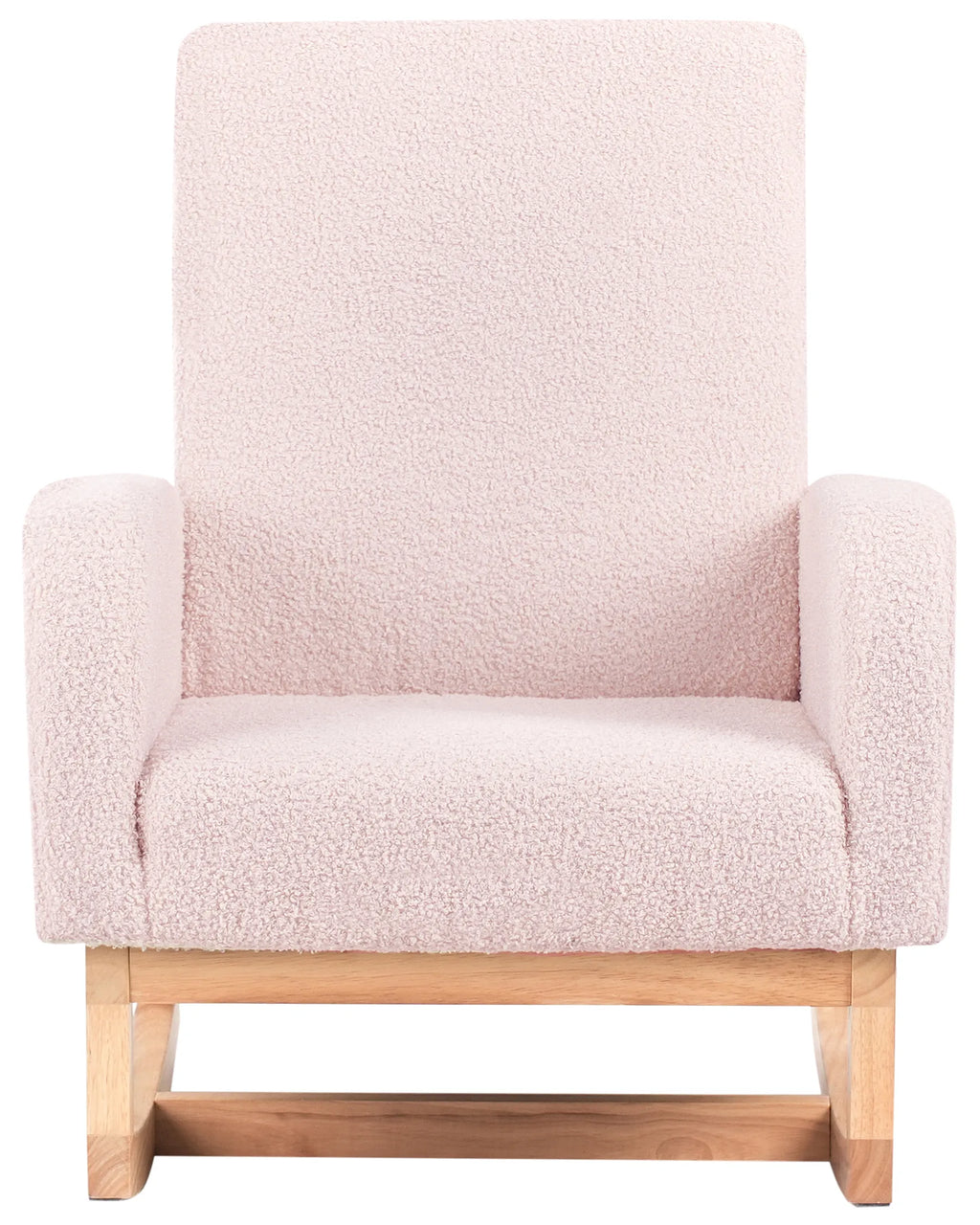 Kids Rocking Chair NORBY Boucle Pastel Pink