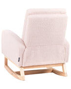 Kids Rocking Chair NORBY Boucle Pastel Pink