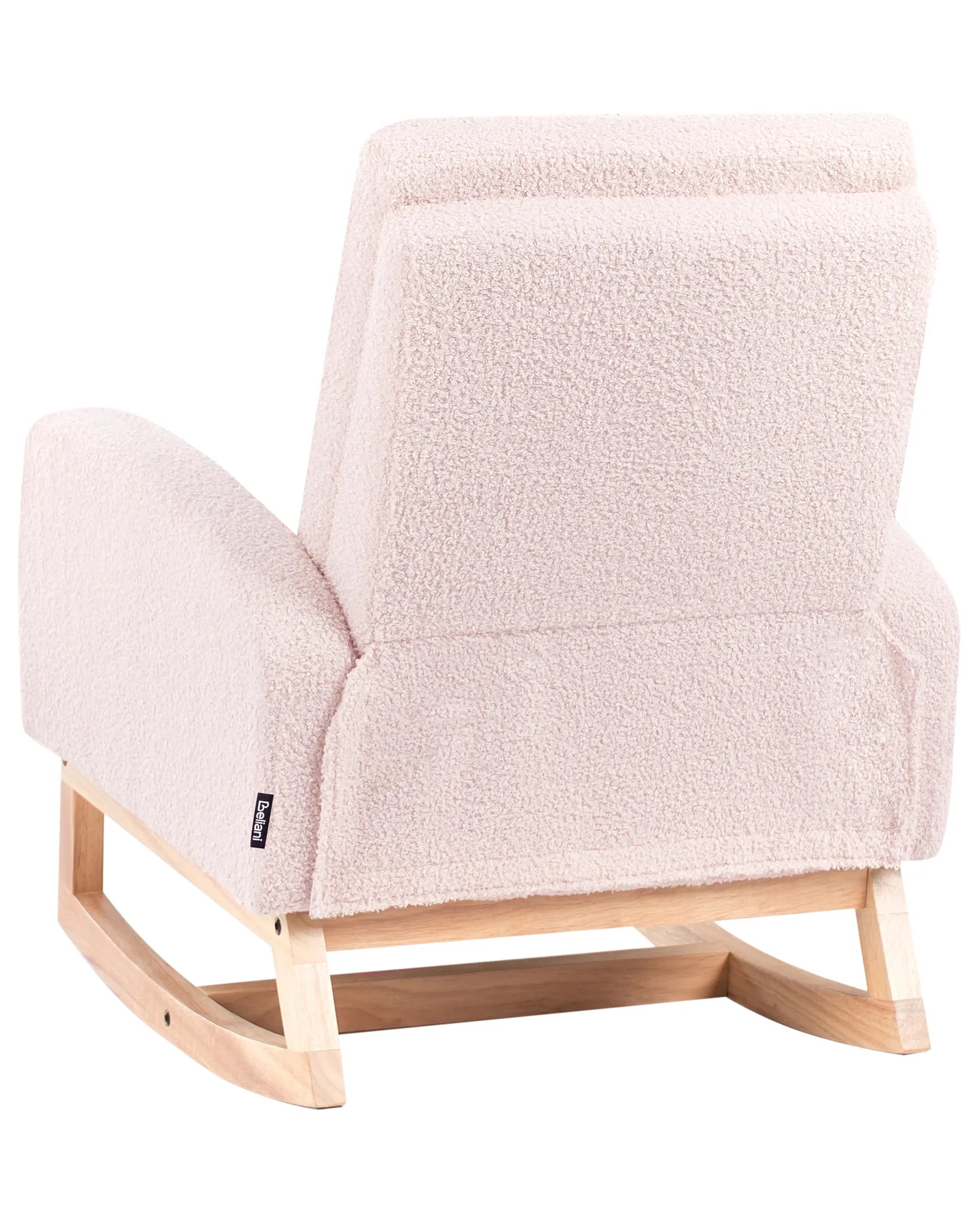 Kids Rocking Chair NORBY Boucle Pastel Pink