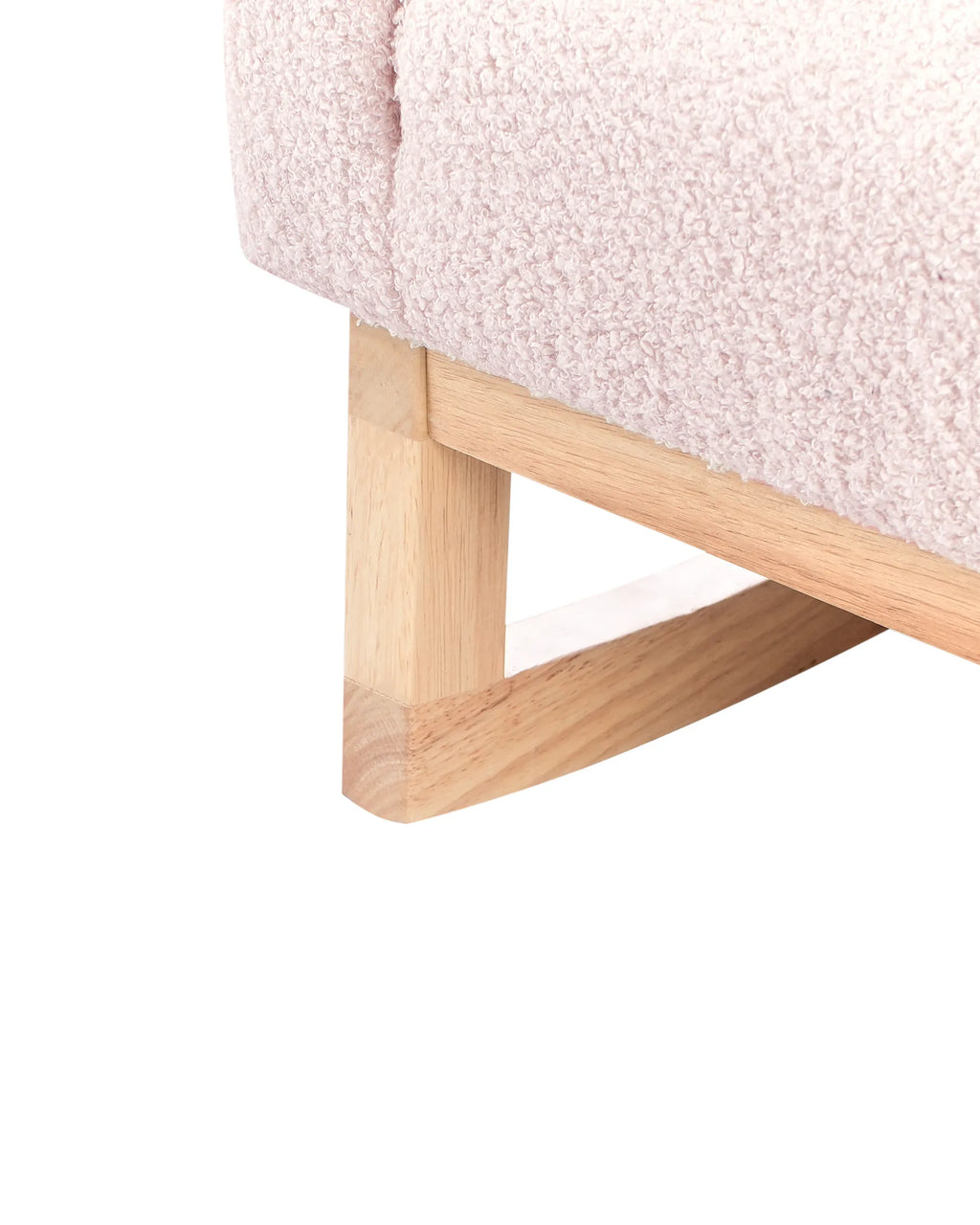 Kids Rocking Chair NORBY Boucle Pastel Pink