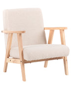 Kids Armchair LINDE Boucle Light Beige
