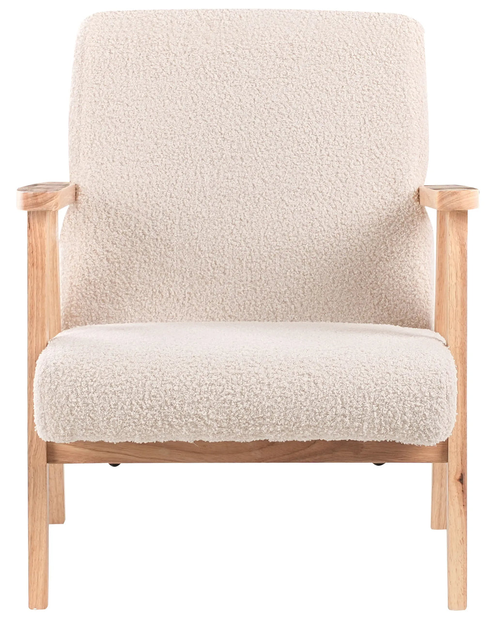 Kids Armchair LINDE Boucle Light Beige