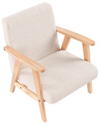 Kids Armchair LINDE Boucle Light Beige