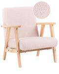 Kids Armchair LINDE Boucle Pastel Pink