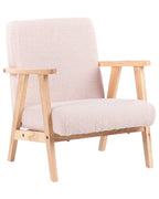 Kids Armchair LINDE Boucle Pastel Pink