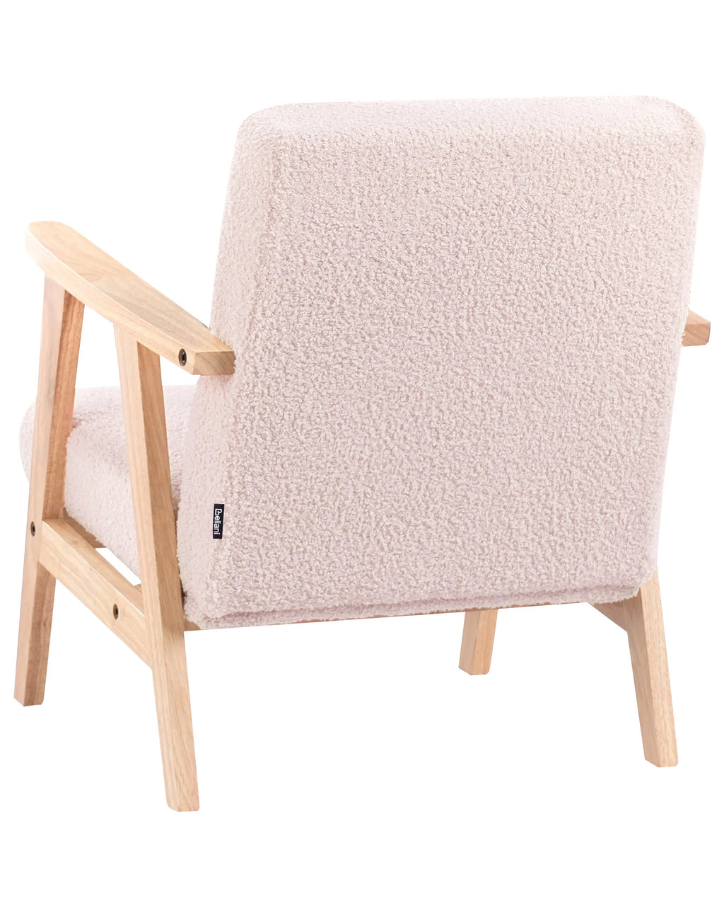 Kids Armchair LINDE Boucle Pastel Pink