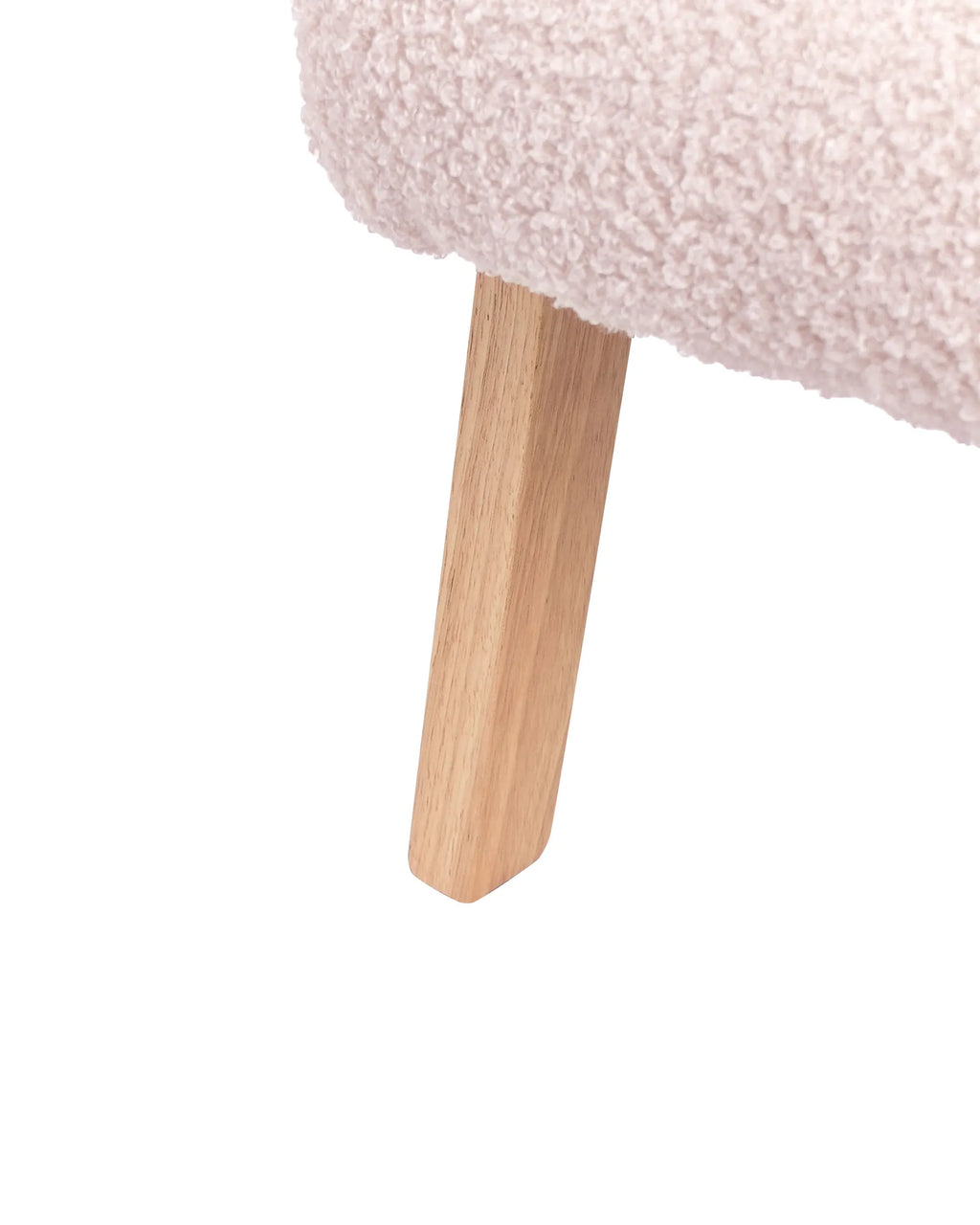 Kids Armchair LINDE Boucle Pastel Pink