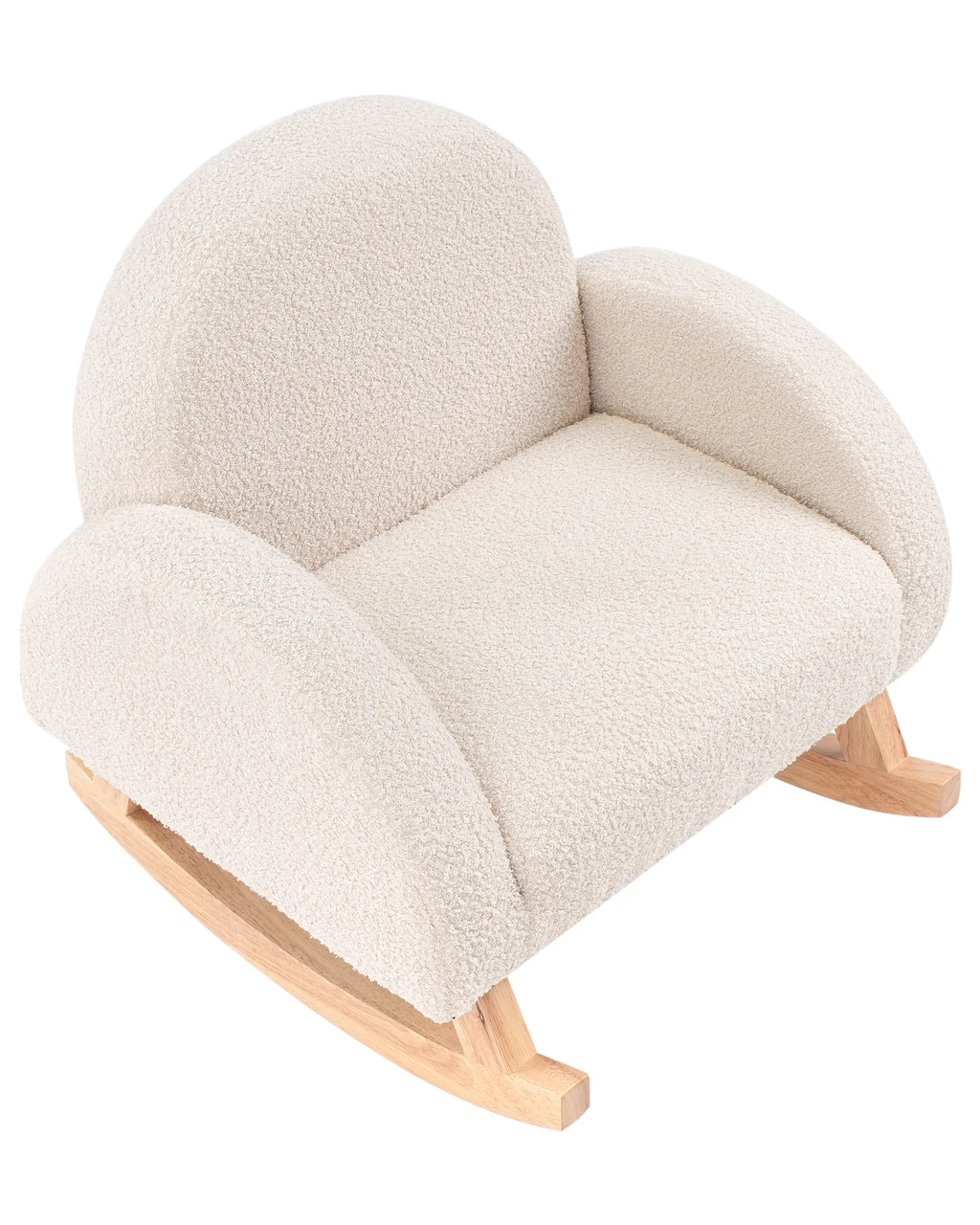 Kids Rocking Chair HUG Boucle Light Beige