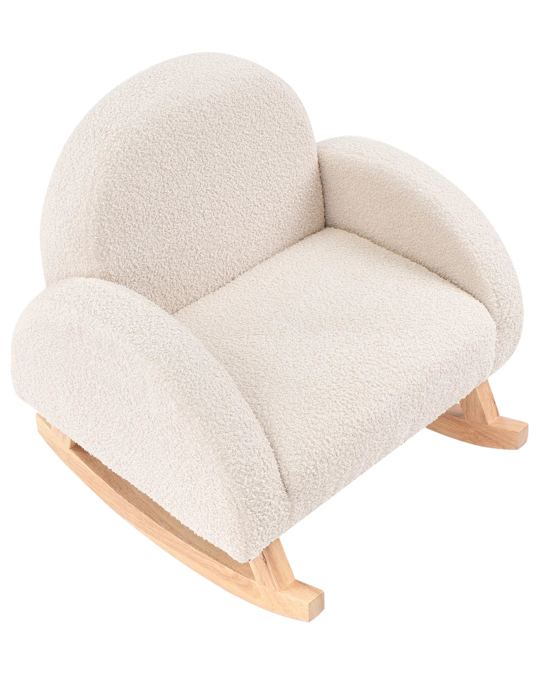 Kids Rocking Chair HUG Boucle Light Beige
