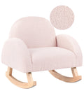 Kids Rocking Chair HUG Boucle Pastel Pink
