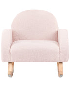 Kids Rocking Chair HUG Boucle Pastel Pink