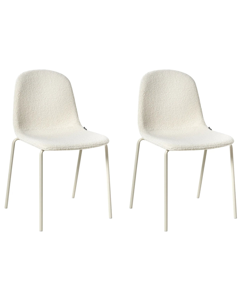 Set of 2 Conference Chairs LOMA Boucle Off-White