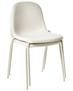 Set of 2 Conference Chairs LOMA Boucle Off-White